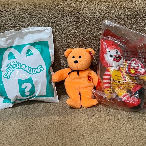 Beanie babies McDonald’s Ronald Ty Grimace Squishmallows happy meal plush lot - Picture 1 of 1